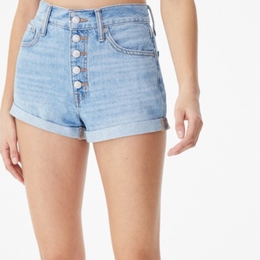 AERO Button Fly Denim Mom‎ Shorts size 10